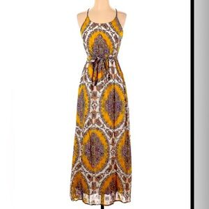 New Anthropologie Akemi + Kin Medallion Maxi Dress - Size XS